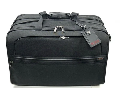 Tumi 22" Expandable Carry On Garment Bag Black Ballistic Nylon (22122D4) - Image 1 of 4