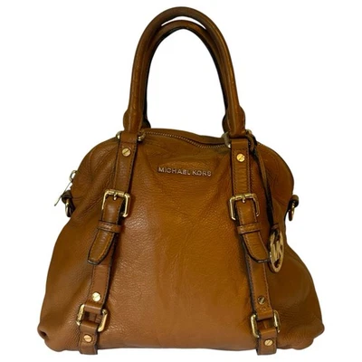 Michael Kors Light Brown Bedford Legacy Medium Dome Satchel/Top Handle Bag - Image 1 of 4