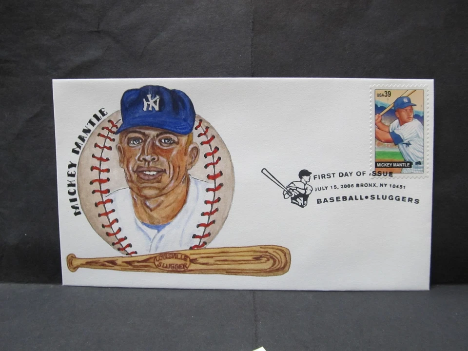 RARE   MICKEY MANTLE    2006   FIRST DAY COVER    8 OF 25 ONLY 25 MADE - Image 1 of 1