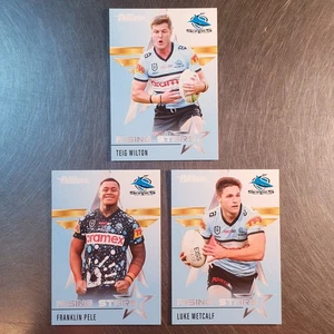 2022 NRL Traders Rising Stars Team Set (3 Cards) Cronulla-Sutherland Sharks - Picture 1 of 2