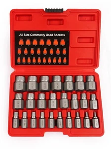 Schraubenausdreher Sechskant gebrochen Schrauben Entferner Werkzeug Set Kit für Reparatur Wartung  - Bild 1 von 17