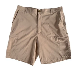 Chaps Performance Golf Shorts Beige Flat Front Stretch Men's Size 36 - Picture 1 of 6