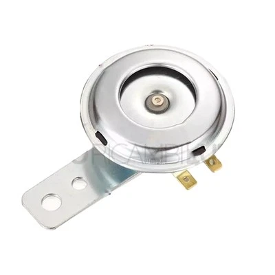 CLAXON UNIVERSALE PER MOTO SCOOTER E QUAD CROMATO DIAMETRO 70MM - Immagine 1 di 2