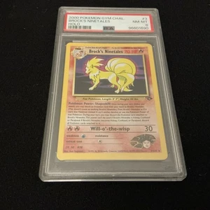 2000 POKEMON GYM CHALLENGE HOLO #3 BROCK'S NINETALES PSA 8 - Picture 1 of 3