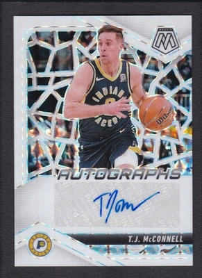 2024-25 T J MCCONNELL 25/25 AUTO PANINI MOSAIC SILVER AUTOGRAPHS - Image 1 of 2