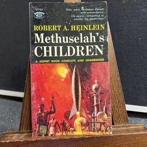 Robert A Heinlein METHUSELAHS CHILDREN 1958 PB 1st PRINTING Signet Books - Picture 1 of 14