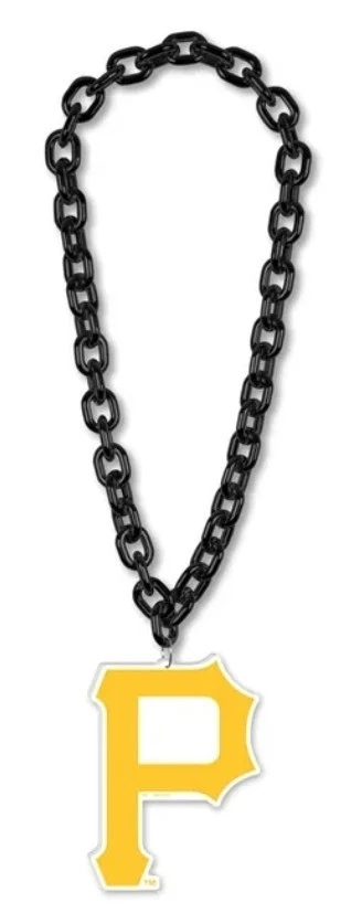 Pittsburgh Pirates Jumbo Big Fan Chain Necklace Foam Emblem - Image 1 of 1