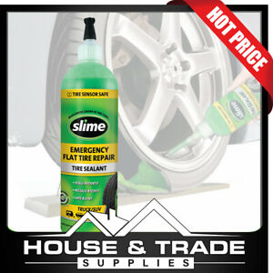 Slime Tire Sealant 473ml Emergency Flat Tyre Repair Tire Sensor Safe 10011