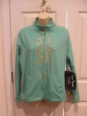 NUEVO CON ETIQUETAS Chaqueta Aqua Onque Casuals deslumbrada con tachuelas talla mediana Foto 1 de 2