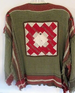 One of a Kind Handwoven Jacket by Judi Gaston Appalachian Weaver Embellished - Picture 1 of 5