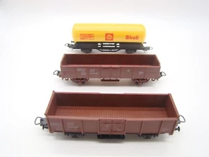 LIMA - HO - LOT DE 3 WAGONS DE MARCHANDISES - FS - ANCIEN - - Picture 1 of 8