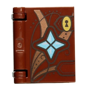 NEW LEGO - Figure Accessory - Book (Modern) Blue Crystal Reddish Brown x1- 41190 - Picture 1 of 2
