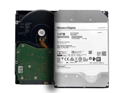 WD Ultrastar DC HC530 14TB SATA 6G 3.5" 7200RPM Enterprise HDD -WUH721414ALE6L1 - Image 1 of 4