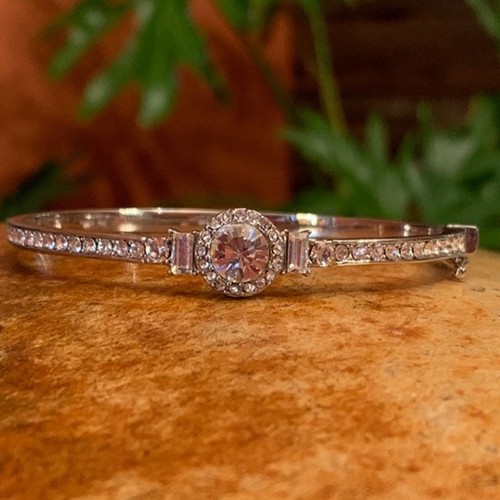 Givenchy Bracciale Cerniera Argento e Cristallo