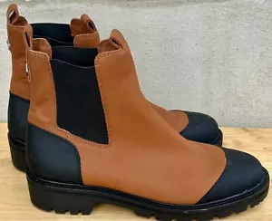 Antonio Melani Dalton Gore Detailed Weather Resistant Leather Lug Sole Booties - Picture 1 of 8