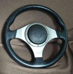 Mitsubishi Lancer Evolution 7 8 9 Evo Steering Wheel MOMO Leather - Bild 1 von 11