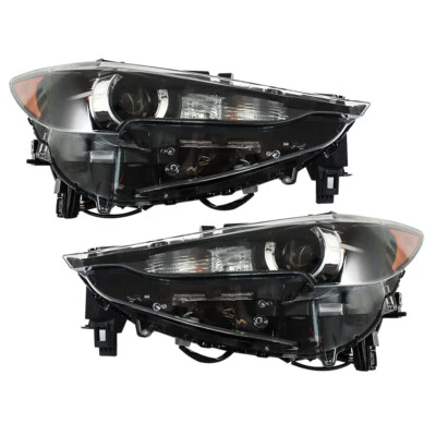 Labwork 右左侧车头灯 适用于 2017 - 2021 年马自达 CX5 LED 黑色 带 AFS — 第 1/4 张图片