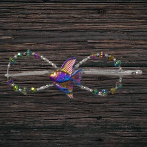 Lilla Rose Flexi - Clip 3917 Ángel con Cordón de Color Niquelado - Imagen 1 de 1