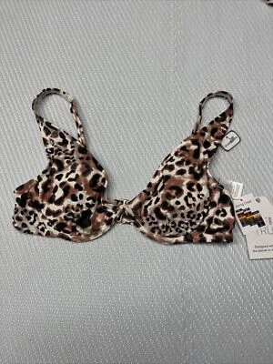 Traje de baño Time and Tru para mujer ligero talla pequeña marrón correas de espagueti Foto 1 de 3