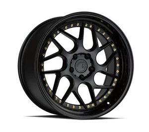 18x8.5 Aodhan DS01 5x114.3 +35 Black Wheels (Set of 4) - Picture 1 of 3