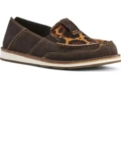 Zapato Cruiser Ariat Damas Talla 9 Gamuza Chocolate y Leopardo Cabello 10038413 - Imagen 1 de 1