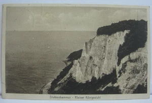 Alte AK Stubbenkammer Rügen - Kleiner Königsstuhl - gelaufen 1930 - Bild 1 von 1