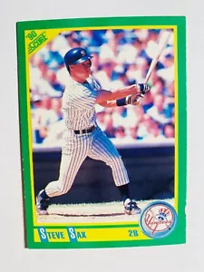 1990 SCORE #125 STEVE SAX NM-MT MLB BASEBALL CARD - Picture 1 of 1