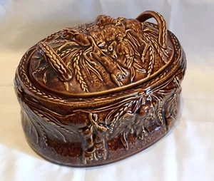Portmeirion Game No 3 Oval Lidded Casserole Dish Vintage NEAR PERFECT CONDITION - Picture 1 of 22