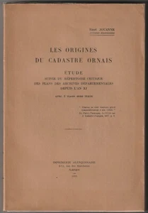 René Jouanne LES ORIGINES du CADASTRE ORNAIS 2 CARTES BREVEAUX ORNE DOMFRONT - Picture 1 of 5