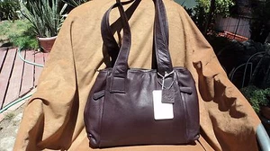 Bolso de hombro de cuero de pasas Osgoode Marley Ava 7096 - Imagen 1 de 6