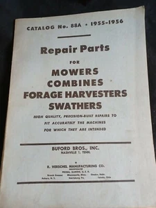 1955-56 R. HERSCHEL MANUFACTURING CO. Repair Parts List FARM EQUIPMENT plus 88A - Picture 1 of 8