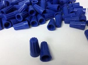 (5000 pc) Small Blue Screw On Wire Connectors Barrel - Picture 1 of 4