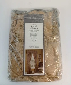 Cenefa Croscill Home One Ascot 40" W x 21" L Matador Beige 0006 - Imagen 1 de 2