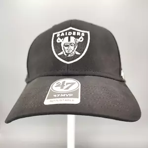 Las Vegas Raiders '47 Black OSFA Hat Structured Adjustable Hook & Loop Strap - Picture 1 of 12