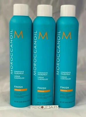Spray para el cabello luminoso MoroccanOil FUERTE 10 OZ - ¡PAQUETE DE 3 GARANTIZADO! Foto 1 de 3