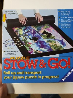Ravensburger Puzzle Stow and Go Storage System Roll Up Mat 46x26 Up to 1500 Pcs - Image 1 of 4