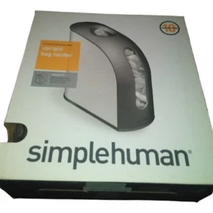 Simplehuman Upright Carrier Bag Dispenser Holder - Stainless Steel - Picture 1 of 2
