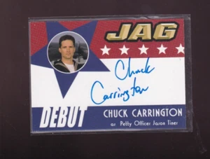 Tarjeta autógrafa JAG 2006 D7 Chuck Carrington como suboficial Jason Tiner - Imagen 1 de 2