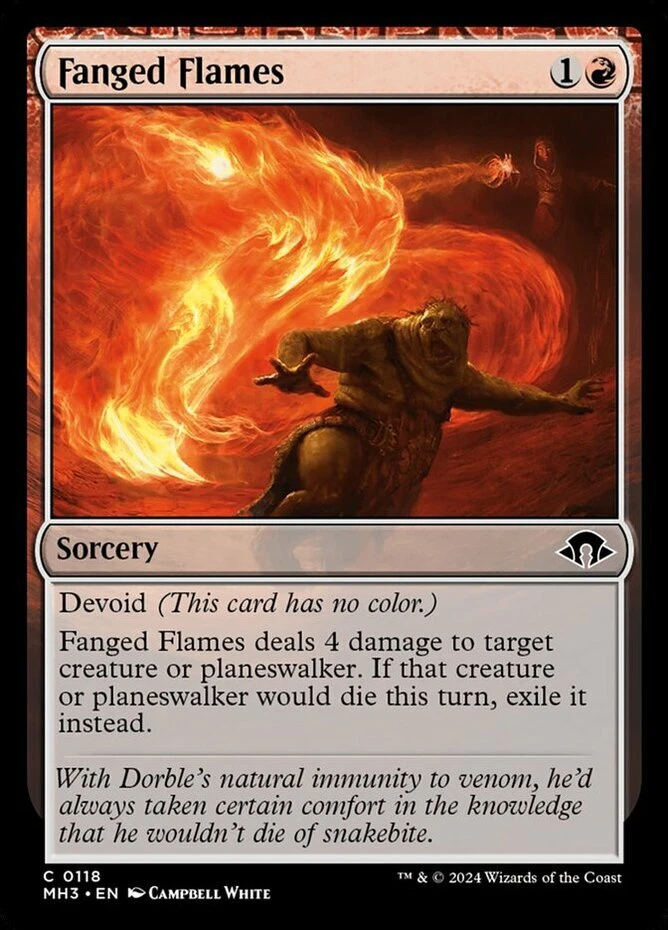 x1 Fanged Flames - Modern Horizons 3 - NM - MTG - Image 1 of 1