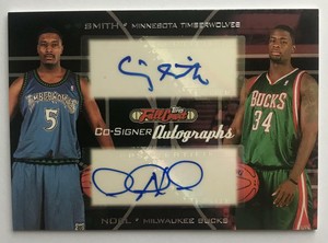 (HCW) 2006-07 Topps Full Court Co-Signers Noel/Smith Dual Auto 07548