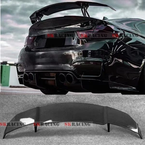 For BMW 2 3 4 Series M2 M3 M4 F22 F80 F82 F30 Carbon Look ABS Rear Spoiler Wing - Foto 1 di 15