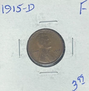 1915-D LINCOLN WHEAT CENT ~ FINE ~NICE COIN~ - Picture 1 of 2