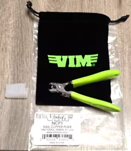 Vim Tools Heavy Duty Green Nail Clipper Plier w/ Storage Pouch #NCP1 - Picture 1 of 2