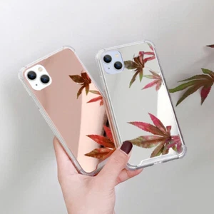 Mirror Phone Case For iPhone 14 13 12 11 Pro Max XS XR 8 Clear Bumper Hard Cover - Photo 1 sur 15