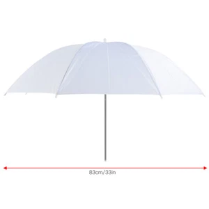 Soft Umbrella For Photography 33-inch Translucent White Umbrella Flash Light Fit - Picture 1 of 11