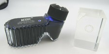 Mont Blanc Acrylic Pen Display Stand & Unused Blue Ink Bottle