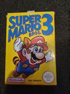 Super Mario Bros. 3 - Genuine 1991 Vintage NES Game With Box & Slipcase