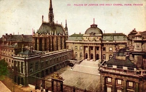 Postcard palace of justice, and Holy Chapel, Paris, France - Picture 1 of 2