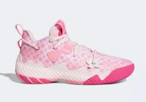 Adidas Basketball Harden Vol. 6 Monogrammi Rosa Cancro al Seno GW9033 Uomo Taglia 14,5 - Foto 1 di 8