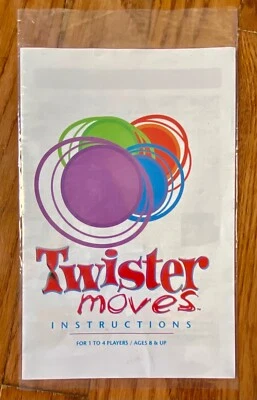 Twister Moves 2003 Milton Bradley instruções de substituição em excelente estado usado - Imagem 1 de 2